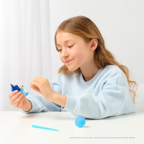 HEY CLAY Air Dry Clay Modeling Magic Clay Kit for Kids 3+, Bluey & Friends - color: Bingo