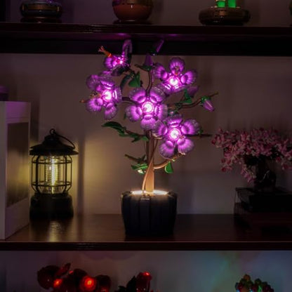 Upgraded Led Light Kit Compatible with Lego The Botanical Collection Hibiscus Building Set, Lights Decoration Compatible with Lego 10372, Best Gifts for Adults (Model Not Included)