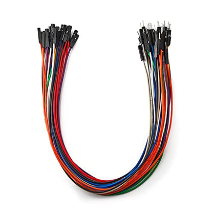 Chanzon 40pcs 30cm Long Male to Female Header Jumper Wire Dupont Cable Line - color: (2) Male to Female (40pcs), size: 30CM