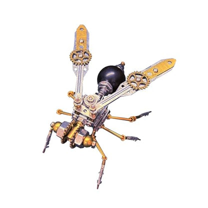 3D Metal Puzzles for Adults Teens-150+Pcs-Mechanical Wasp Bee Insect Models-3 Hours to Build-Ideal for Birthday Gifts and Decorations(Mechanical Wasp) - style: Mechanical Wasp
