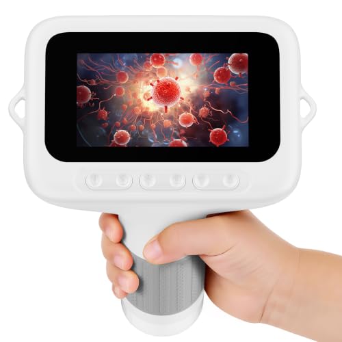 SEEKID Kids Microscope, 1000X Handheld Digital Microscope, 3" IPS(White) - color: White