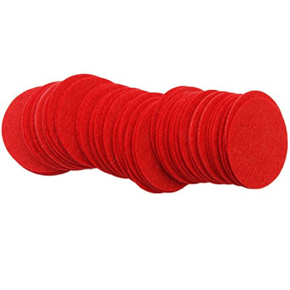 Playfully Ever After 2 Inch Red 58pc Stiff Felt Circles