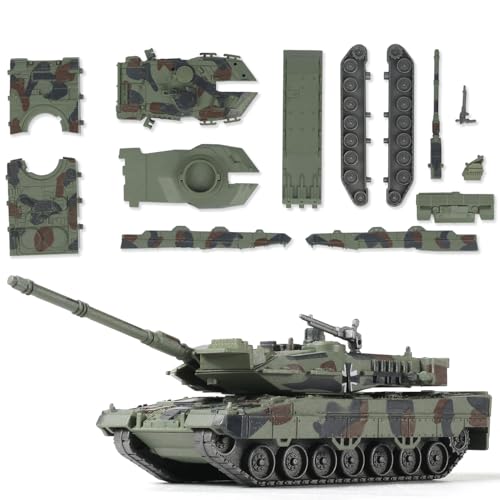 SEBUNAS 1/72 Scale Leopard 2A7 Military Tank Quick Build Model - color: 6.L2A7