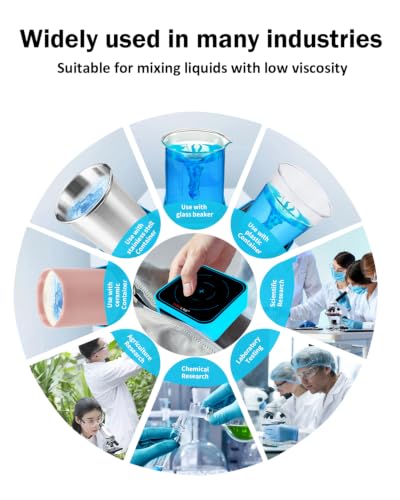 3000RPM Magnetic Stir Plate, Mini Scientific Stirrer, 3000ml - Blue - color: Blue