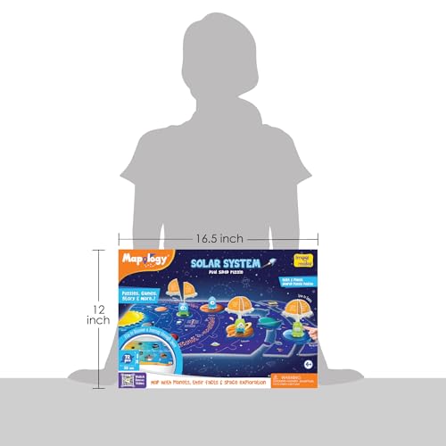 Imagimake Mapology - Solar System Jigsaw Puzzle for Kids Ages 4+ - style: Solar System