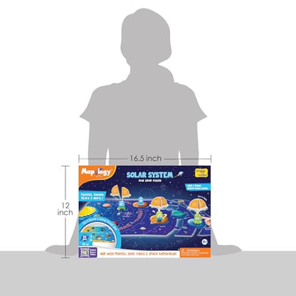 Imagimake Mapology - Solar System Jigsaw Puzzle for Kids Ages 4+ - style: Solar System