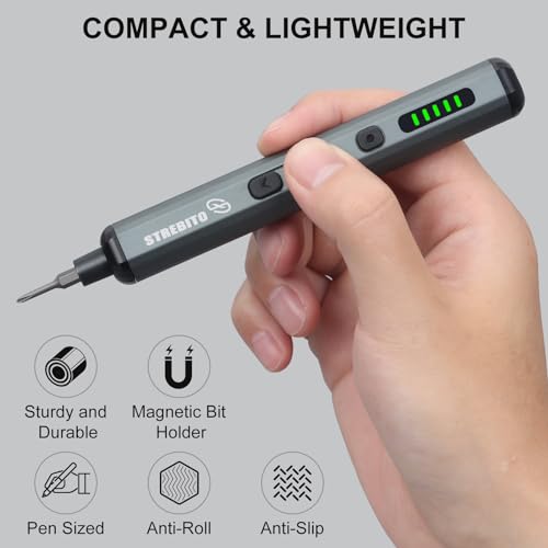 STREBITO Mini Electric Screwdriver Set, 70 in 1 Small Electric Screwdriver - style: Standard