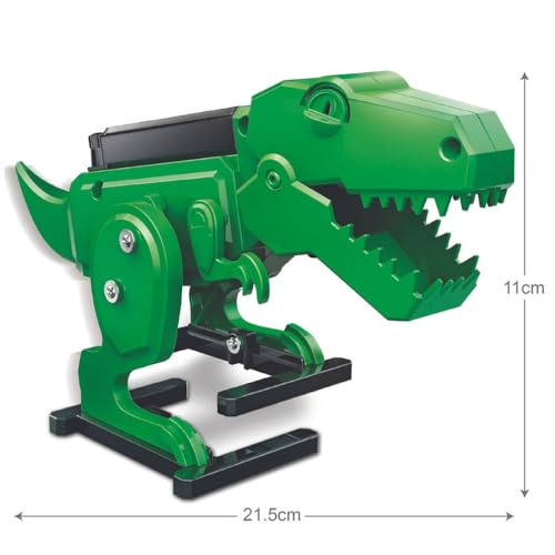4M Tyrannosaurus Rex Robot Building Kit for Kids Ages 8-12 – Motorized Walking T-Rex with Moving Jaw, Blinking Eyes, Animated Forearms, Gear-Driven STEM Engineering Toy Gift