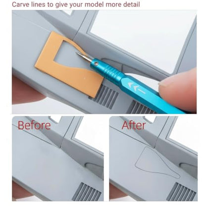 2-Piece Model Scriber Set, Scribing Needle & Triangular Scraper
