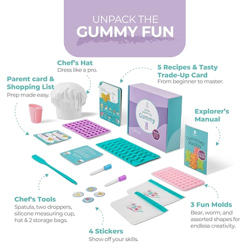 Tovla Jr. Kids Gummy Making Kit | Real Reusable Candy Science | Ages 6-12 - style: Gummy Making Kit