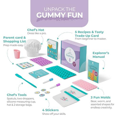 Tovla Jr. Kids Gummy Making Kit | Real Reusable Candy Science | Ages 6-12 - style: Gummy Making Kit