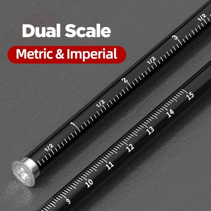 3Sets Wheel Marking Gauge with 2 Extra Replacement Blades,Micro-Adjustable Woodworking Scribe Tool, Aluminum Alloy Mortise Gauge with Metric/Imperial Scale for Carpentry Joinery(LPWG_B-01)