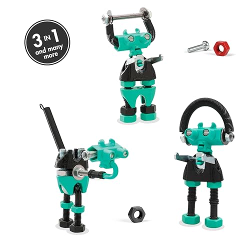 The Off Bits BabaBit Build Your Own Robot Toy Construction Set, Educational Easter Gift STEM Activities Learning Kit, Creative Build and Play Model Kit Steam Toys for 6 7 8 9 10+ Year Old Boys & Girls - style: BabaBit