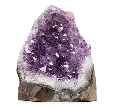 5 to 6.5 Lb Amethyst Crystal Geode From Uruguay – 6.5" to 9" Height, Natural Large Amethyst Cluster Rock – Crystals and Healing Stones - style: 5 lb to 6.5 lb