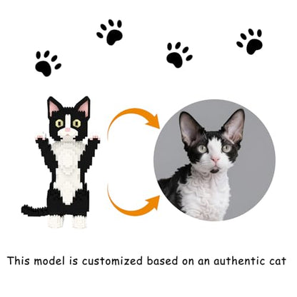Larcele Devon Rex Cat Micro Building Blocks Set for Kids 8+ KLJM-05 - style: Devon Rex Cat