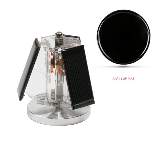 MagicTech Mini Solar Vertical Motor Educational Model Science Physics Home Office Desk Decor Car Decoration JY45 - size: 2.36 in (D)* 2.83 in (H)
