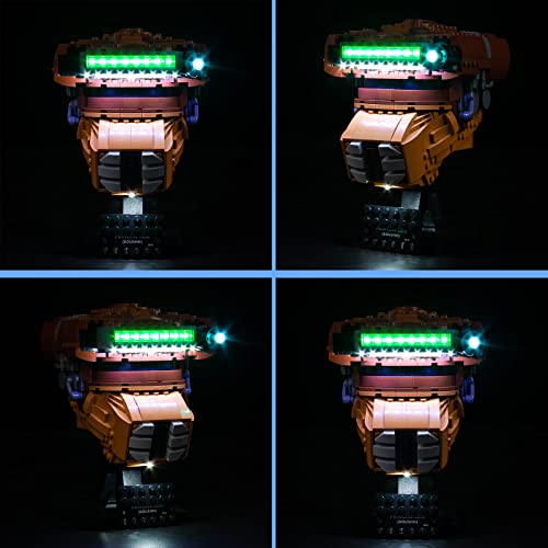 VONADO LED Light Kit Compatible with Lego Princess Leia (Boushh) Helmet 75351, DIY Lights Compatible with Princess Leia Lego Helmet (NO Model), Creative Decor Lighting Compatible with Lego Helmet 2023 - style: Light Compatible with Lego Princess Leia Bous