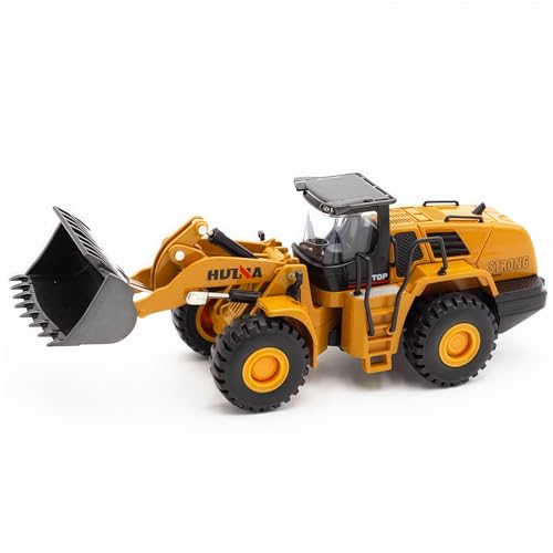 1/60 Wheeled Loader Heavy Duty Construction Metal Bulldozer, Loder Vehicle Toys for Kids, Outdoor Sandbox Car Toys, Birthday Gift Toddler Boy Kid - color: Loader -1813-1/60