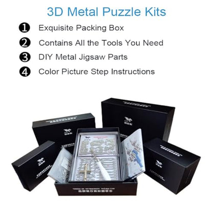 FILASLFT 3D Metal Puzzles for Adults,Mechanical Spider King 3D Puzzles - color: A11-metal Puzzle