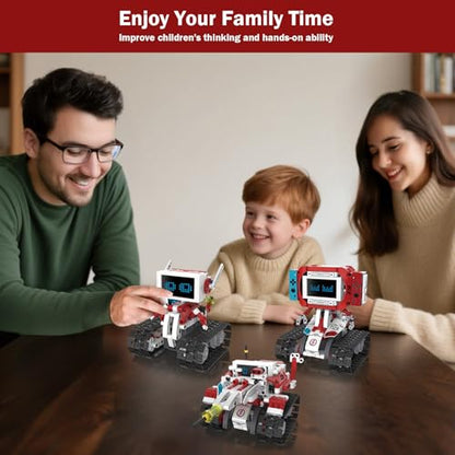 5-in-1 STEM Robot Building Kit with Remote Control & APP, Science Robot Educational Toys for Kids Age 8-16, Birthday Gifts for Boys Girls with 358 Piece - style: 08