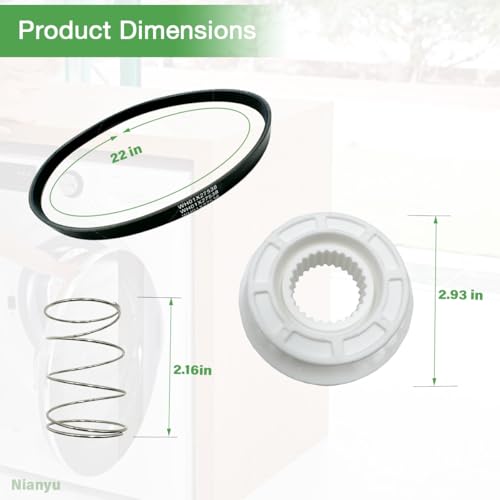 Upgraded WH05X24185 Washing Machine Clutch Kit - style: Basic Set (3 pcs)