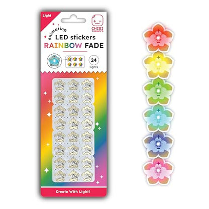Chibitronics Animating Rainbow Fade LED 24 Pack - color: Rainbow Fade, size: Pack of 24