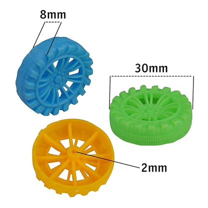 Toy Wheels and Axle Kit - Plastic Wheels for STEM Cars and Crafts - color: Metal Axle Set, size: 150pcs
