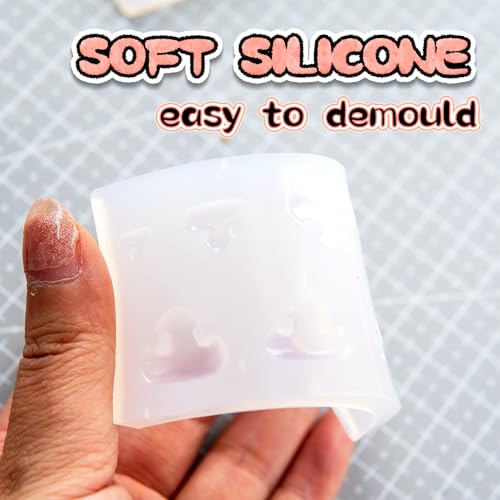 Nuvretk 8 Cute Silicone Molds for Needle Felting - Cat Nose Shapes for Stuffed Animals, DIY Crafts, and Accessories (T-Shaped) - size: CAT-T-shaped