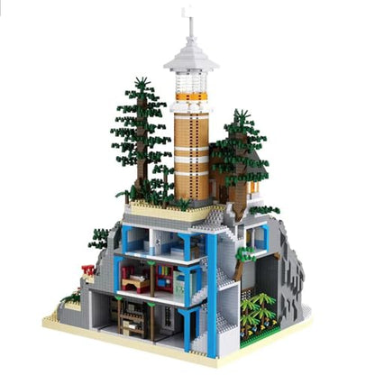 BDYDT Architecture Island Cave Lighthouse Micro Building Blocks Sets（5686PCS）- Building Block Model Gifts and Unique Collectibles Suitable for Children and Adult Creative Enthusiasts