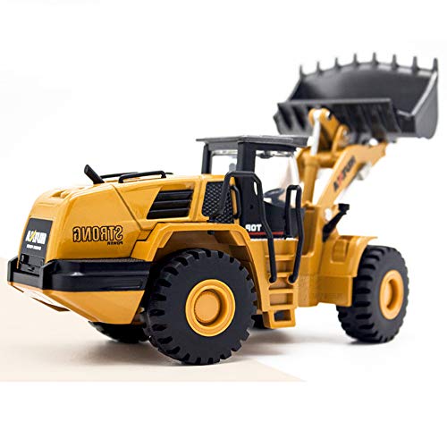 Ailejia 1/50 Scale Diecast Articulated Mechanical Loader Bulldozer Alloy Models Construction Vehicle Model Engineering Car Toy Mechanical Loader Boy Gift - color: Mechanical