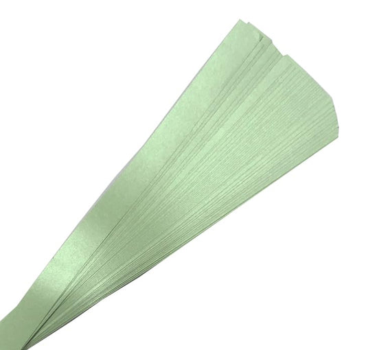 Pearlescent Mint Paper Strips for Weaving Projects (Single Color Packs). Paper Strips for Moravian Stars, German Stars and Froebel Stars. 50 Strips per Pack (Pearl Mint, 3/4 x 19 inch) - color: Pearl mint, 3/4 x 19 inch