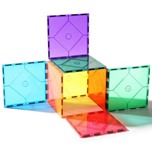 8 Piece Large Square Shape Magnetic Tiles Kids Toys for Kids Ages 3-5 4-8 - style: Large Magnetic Tiles