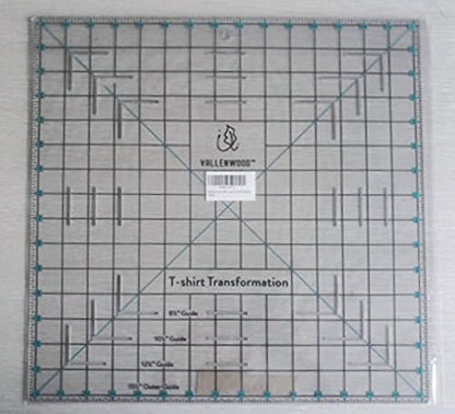 Not Overpriced T-Shirt Alignment Transformation Ruler 14x14inches. Turn Any Old T Shirt Into a Quilt Full of Memories. By Andrea Miani. Tshirt Transfer Centering Tee Shirts Square Quilting Template.