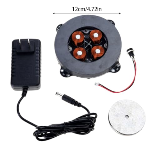 Magnetic Levitation Kit, Magnetic Levitation Display Stand, Floating Module with LED Lamp, Floating Rotating LED Tech Desk Ornament for Office, Studio, Home - Max Load Capacity 500g (500g) - color: 500g