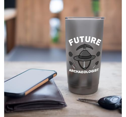 Cool Archaeology For Men Women Kids Archaeologist Students Stainless Steel Insulated Tumbler - color: Brushed Steel