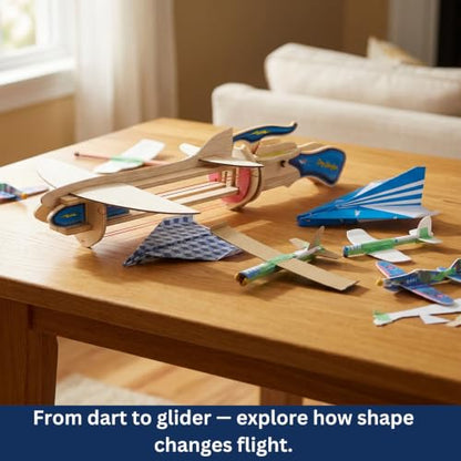 Pathfinders STEM kit- Paper Airplane Launcher | Paper Airplane Kit | Science kit for Kids, Teens and Adults | Stem Toys | Engineering kit - Learning Resource