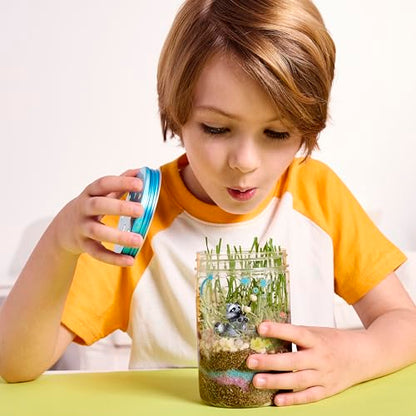 Creativity for Kids Grow 'N Glow Terrarium Kit - Educational Science Kits | Screen Free Summer Fun Activities | Gifts for Boys and Girls | Craft and STEM Projects (Ages 6+) - style: Racoon