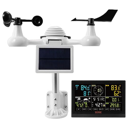 VEVOR YT60234 WiFi Weather Station 7-in-1 Weather Stations Indoor Outdoor - style: 7-in-1 WiFi Weather Station