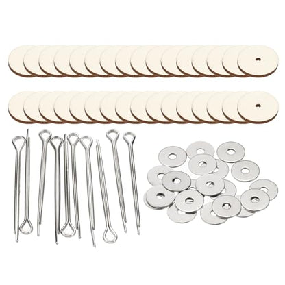 PATIKIL 20mm Doll Joints, 16 Set Removable Cotter Pin Joints Connector and Fiberboard Tray for Bear Limbs Making Head DIY Crafts Accessories - size: 20mm