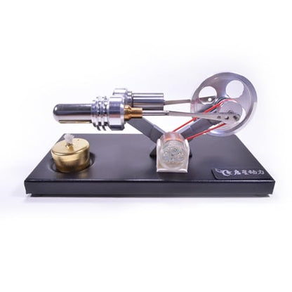 Stirling Engine Model Kit, DIY Assembly Metal Cylinder Stirling Engine Kit Generator Heat Sterling Engines Building Set with 4 LED Lights/Base, Christmas Birthday Gift - style: Type 1