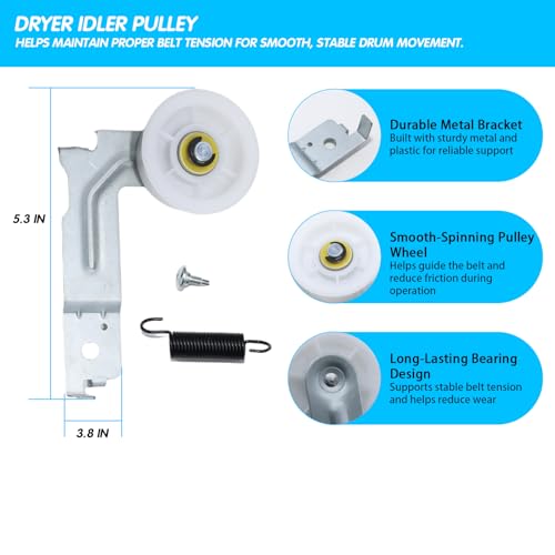 DV50K8600EV/A3 DV40J3000EW/A2 DV328AEW/XAA Dryer Repair Kit Belt Rollers
