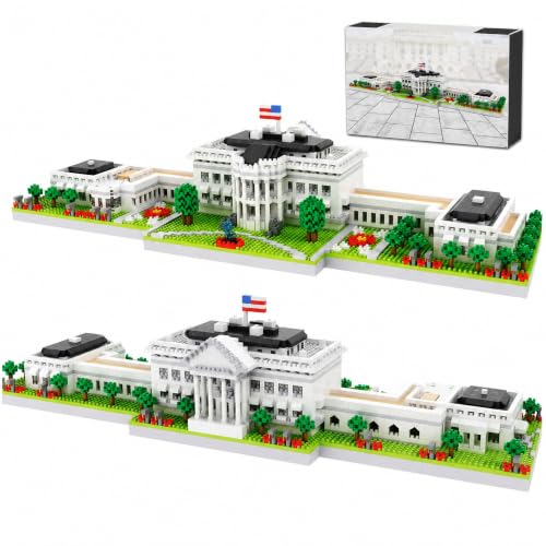 White House Micro Mini Building Block Set 3000 Pcs - style: White House