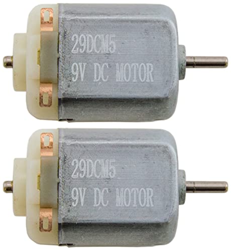 2 Pack 9V DC Motor 8,500 RPM (1" x 0.8" x 0.6") - EX ELECTRONIX EXPRESS