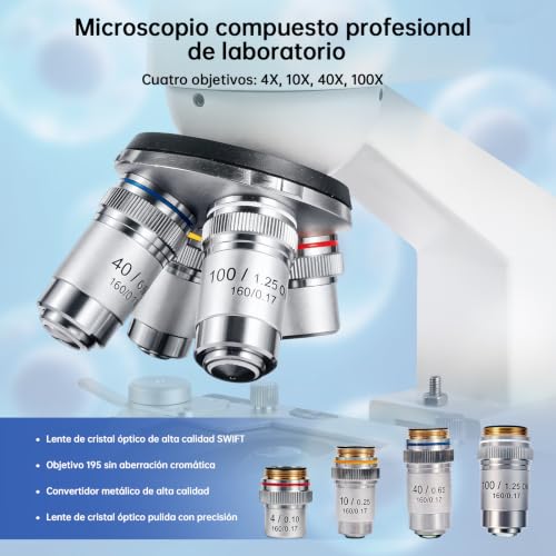 SWIFT SW320T Trinocular Microscope with 2MP Camera, Carrying Case