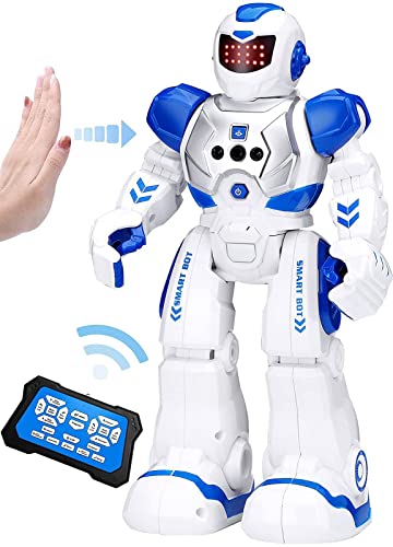 KingsDragon Robots Toy for Kids, RC Robot Gesture Sensing Smart Toy - color: Blue,white