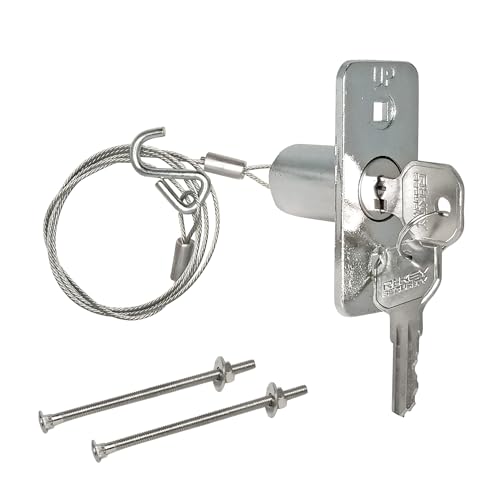 Universal Garage Door Emergency Release Lock Cable, Garage Door Opener Quick Release Lock Disconnect Key Lock