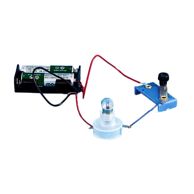 Small Bulb Lights Up Experiment Kit, Electrical Circuit Experiment Kit, Basic Physic Science Playset Educational Kit DIY Physics Experiment Model Kit