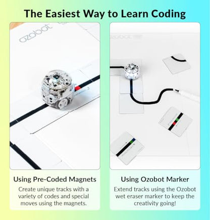 Ozobot Color Code Magnets Special Moves Kit, Interactive Coding Learning Tool for Kids Ages 3+,Enhances Logic & Problem Solving Skills,18 Tiles,Evo & Color Codes Magnets Base Kit Required Not Included - style: Color Code Magnets - Special Moves Kit (18 Ti