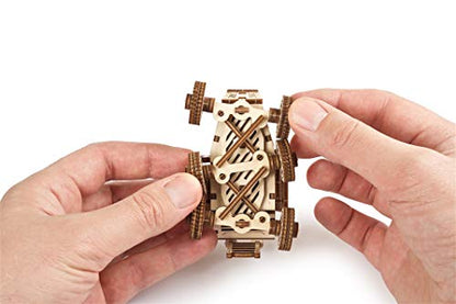 UGEARS Science STEM Mars Rover, DIY Engineering Activity, STEAM School Project, Mechanical Wooden Puzzle, Eco Building 3D Toy, Educational Gift for Kids & Teen, Boy Girl, Self-Assembly Craft Kit
