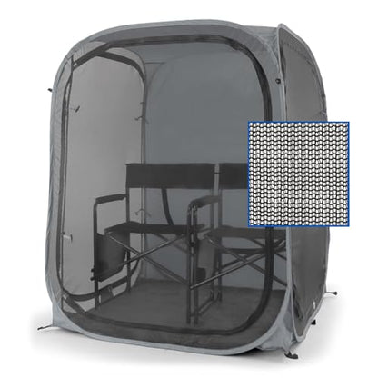 WeatherPod® MyPod™ Mesh 1-Person Pop-Up Sports Shelter - color: Silver, size: X-Large